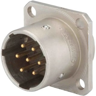 Jaeger Circular Connector, Female, 4 Contacts, Miniature Aluminium Housing, Solder Termination, Series 5338 5338 000 06