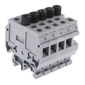 Entrelec MB Series 1-Level Fused DIN Rail Terminal Grey, 10mm² Cable CSA, 600V, Screw Termination 1SNA111034R0400