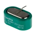 Varta 2.4 V Nickel Metal Hydride Button Rechargeable Battery 150 mAh 25.5mm Diameter 25.6mm Height 55615602940