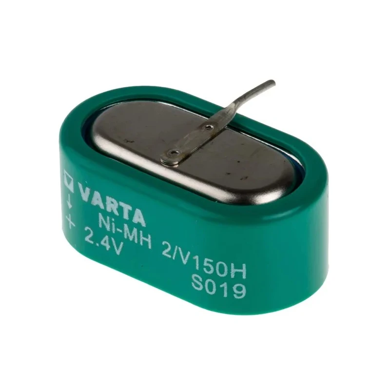 Varta 2.4 V Nickel Metal Hydride Button Rechargeable Battery 150 mAh 25.5mm Diameter 25.6mm Height 55615602940