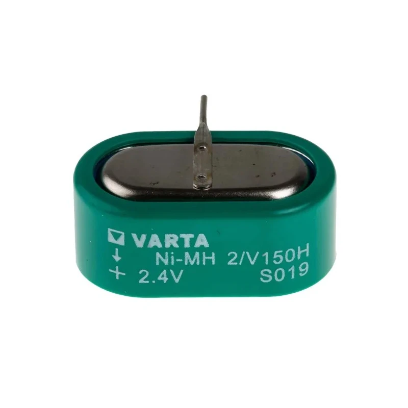 Varta 2.4 V Nickel Metal Hydride Button Rechargeable Battery 150 mAh 25.5mm Diameter 25.6mm Height 55615602940