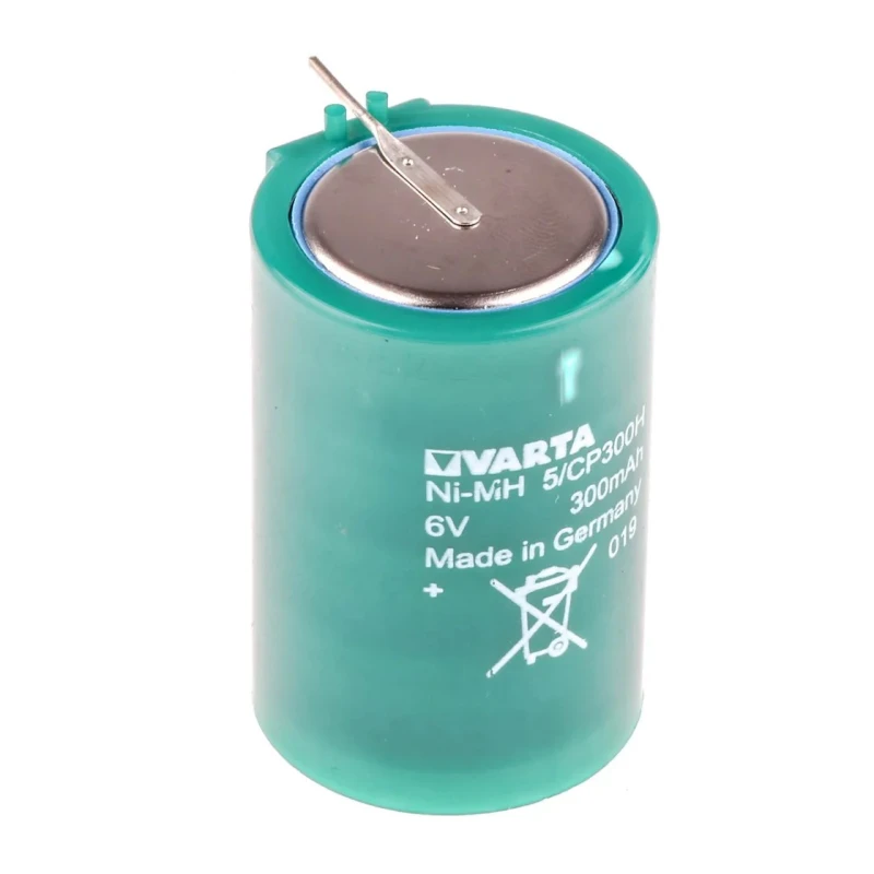 Varta 6 V Nickel Metal Hydride Button Rechargeable Battery 300 mAh 25.1mm Diameter CP300H 55630605800