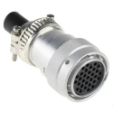 Deutsch Circular Connector, 31 Contacts, Cable Mount, 1.59 mm, Plug Female, IP67, 13A, 250V, Bayonet HD36-24-31SE-059