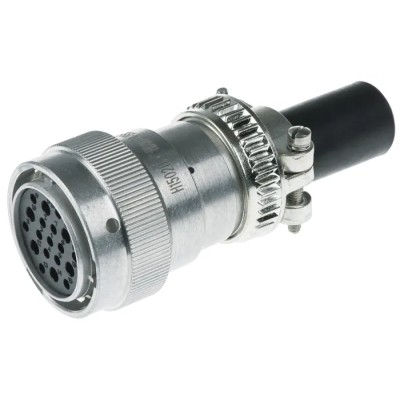 Deutsch Industrial Circular Connector 19 Contacts Cable Plug Female 2.39 mm IP67 250V HD30 Series HD36-24-19SE-059