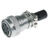 Deutsch Industrial Circular Connector 19 Contacts Cable Plug Female 2.39 mm IP67 250V HD30 Series HD36-24-19SE-059