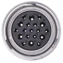 Deutsch Industrial Circular Connector 19 Contacts Cable Plug Female 2.39 mm IP67 250V HD30 Series HD36-24-19SE-059