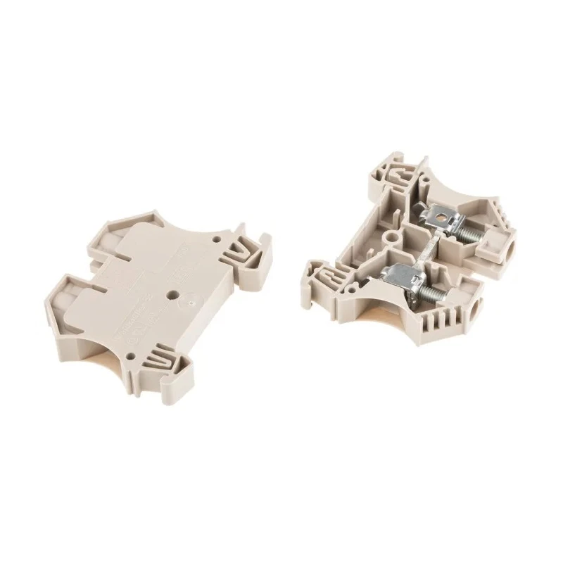 Weidmüller WDU Series Feed Through Terminal Block Brown, 10mm² Cable CSA, 57A Current, 1-Level, Screw, ATEX 1020300000