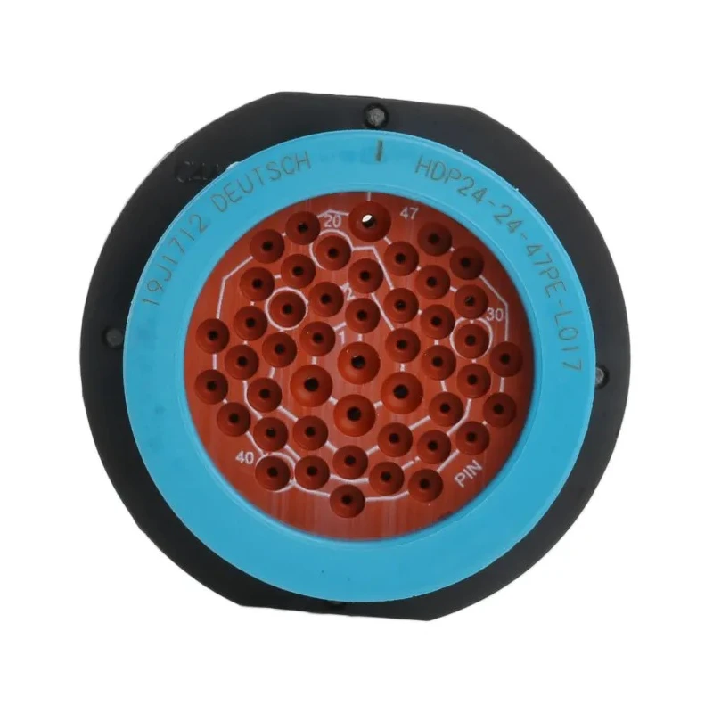 Deutsch Industrial Circular Connector, 47 Contacts, Panel Mount, 1.59 mm Socket Male, IP67 Rated, HD20 HDP24-24-47PE-L017