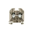 Weidmüller WDU Series Feed Through Terminal Block Brown 16mm² 1-Level Screw Termination 690V 76A ATEX 1020400000