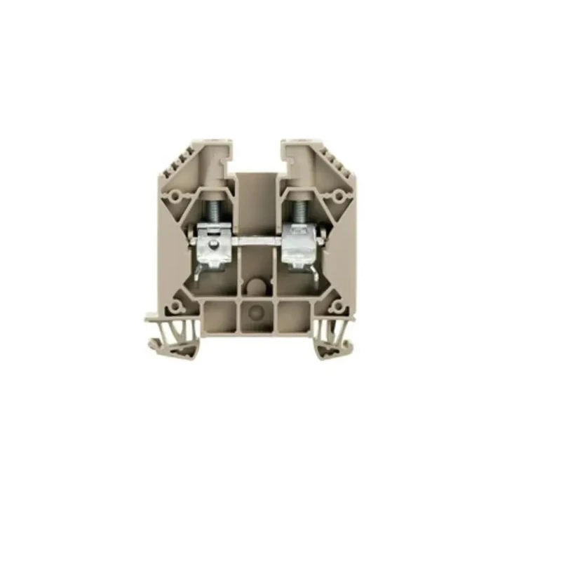 Weidmüller WDU Series Feed Through Terminal Block Brown 16mm² 1-Level Screw Termination 690V 76A ATEX 1020400000
