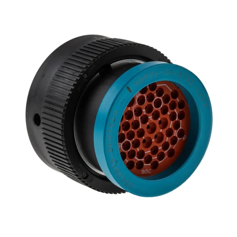 Deutsch Industrial Circular Connector, Cable Mount, 47 Contacts, 1.59 mm Plug Female, IP67, 250V, 13A HDP26-24-47SE-L017