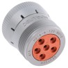 Deutsch Circular Connector Cable Mount Plug Female 6 Contacts 27.15 mm 25A IP67 HD10 Series HD16-6-12S-B010