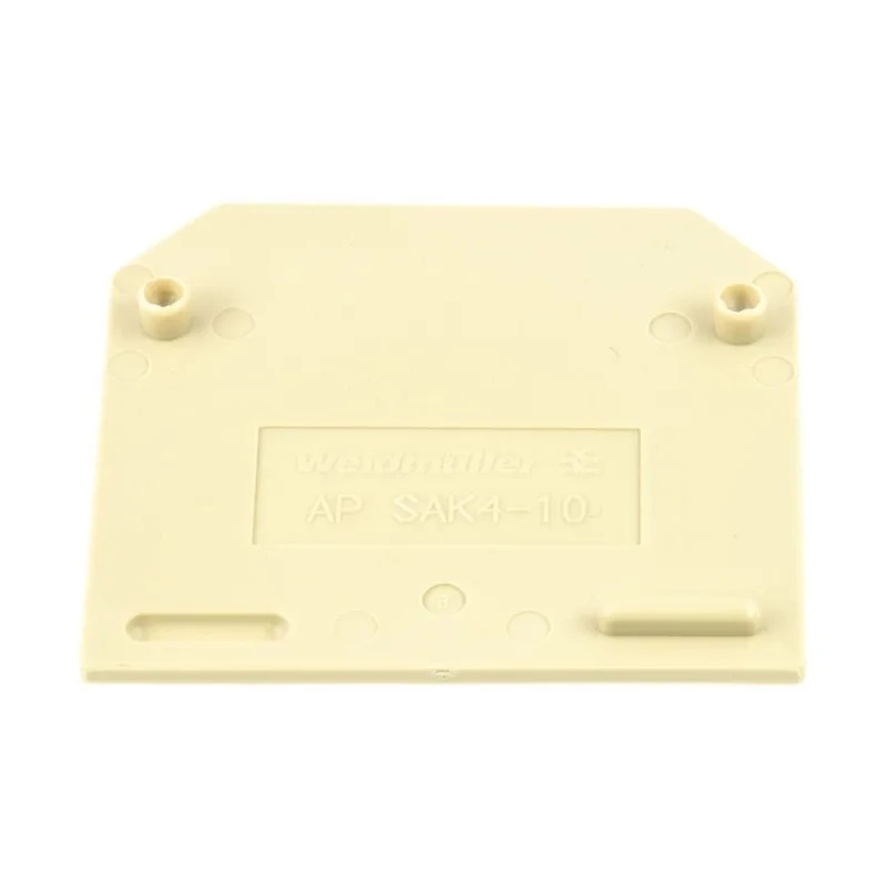 Weidmüller SAK Series End Cover for Use with DIN Rail Terminal Blocks, Beige Polyamide, ATEX Certified 0117960000