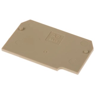 Weidmüller AP SAKR BE Series End Cover Beige Polyamide for DIN Rail Terminal Blocks 0211360000