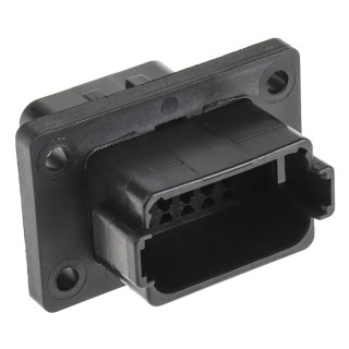 Deutsch Automotive Connector Female Black Panel Mount 12 Way Crimp Termination DT04-12PA-CL06