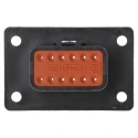 Deutsch Automotive Connector Female Black Panel Mount 12 Way Crimp Termination DT04-12PA-CL06