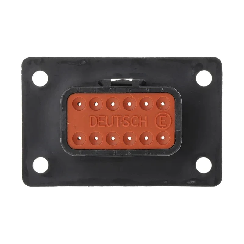 Deutsch Automotive Connector Female Black Panel Mount 12 Way Crimp Termination DT04-12PA-CL06