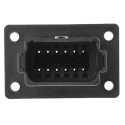 Deutsch Automotive Connector Female Black Panel Mount 12 Way Crimp Termination DT04-12PA-CL06