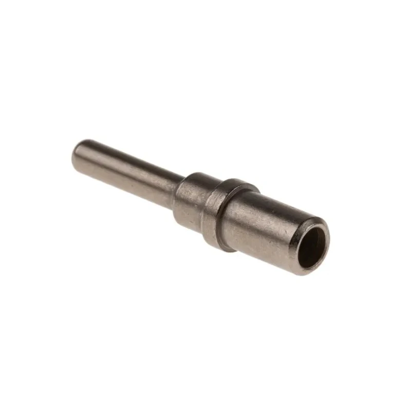 Deutsch 0460 Series Male Crimp Terminal, 25A Current, 14 AWG Min, 12 AWG Max Wire Size, Nickel Plated Copper 0460-204-12141