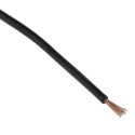 RS PRO Black Hook Up Wire 27 AWG 26/0.07 mm Core Strands 100 m Length PVC Jacket 150V 70°C 285-7662