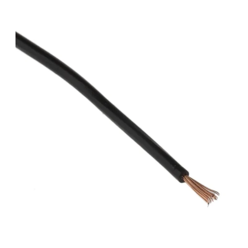 RS PRO Black Hook Up Wire 27 AWG 26/0.07 mm Core Strands 100 m Length PVC Jacket 150V 70°C 285-7662