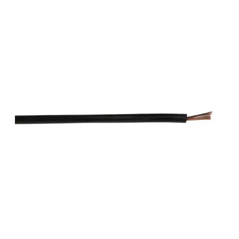 RS PRO Black Hook Up Wire 27 AWG 26/0.07 mm Core Strands 100 m Length PVC Jacket 150V 70°C 285-7662