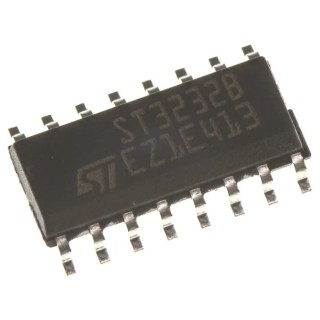 STMicroelectronics 2-Channel Line Transceiver, Differential, 16-Pin SOIC ST3232BDR