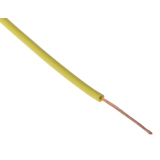 Staubli FlexiVolt Series Yellow Equipment Wire 26 AWG 39x0.07 mm Core Strands 100 m Length Polyvinyl Chloride Jacket 285-7741