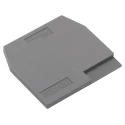 Entrelec FEM Series Grey Polyamide End Section for Use with Terminal Block 1SNA114994R0700