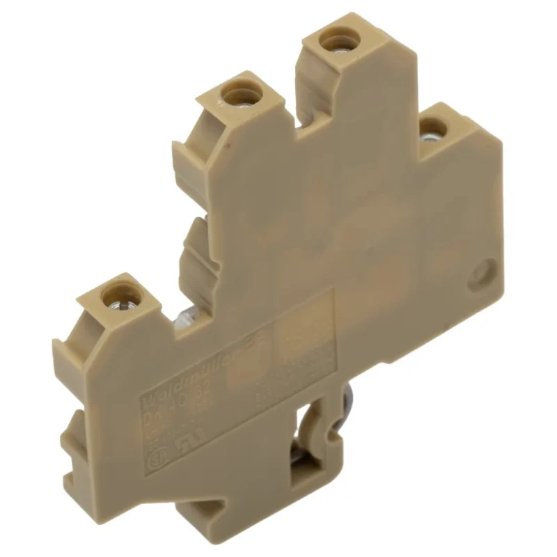 Weidmüller DK Series Double Level Terminal Block Brown, 4mm², 2-Level, Screw 0590060000
