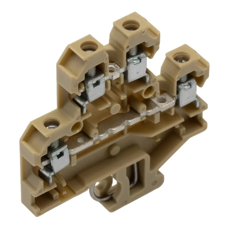 Weidmüller DK Series Double Level Terminal Block Brown, 4mm², 2-Level, Screw 0590060000