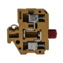 Weidmüller SAKS Series Fused DIN Rail Terminal Yellow 10mm² 1-Level Fused Screw 0211120000