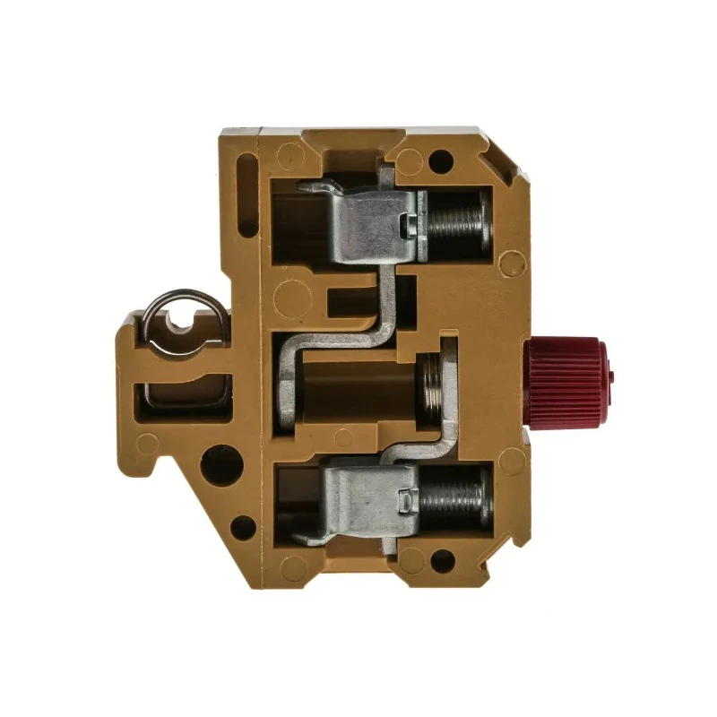 Weidmüller SAKS Series Fused DIN Rail Terminal Yellow 10mm² 1-Level Fused Screw 0211120000