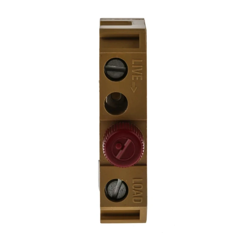 Weidmüller SAKS Series Fused DIN Rail Terminal Yellow 10mm² 1-Level Fused Screw 0211120000