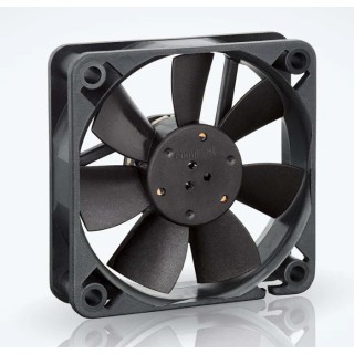 ebm-papst 600 F Series 60 mm x 60 mm x 15 mm Rectangular Sleeve Bearing Axial Fan, 12V DC, 15 m³/h, 330 mW, IP20 