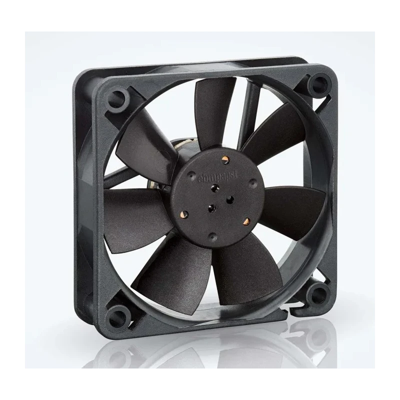 ebm-papst 600 F Series 60 mm x 60 mm x 15 mm Rectangular Sleeve Bearing Axial Fan, 12V DC, 15 m³/h, 330 mW, IP20 