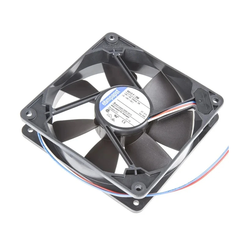 ebm-papst 4400 F Series High Performance Compact Axial Fan 12V DC 3.2W 140m³/h 119mm 25mm 4412-F/2M-504