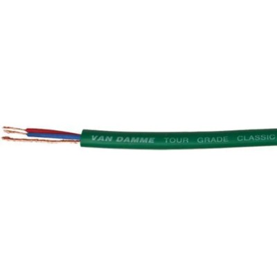 Van Damme Classic Series Screened Audio Cable 6.35 mm OD, 100 m Length, Green, 250V 268-023-050