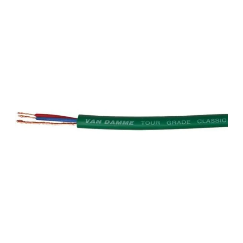Van Damme Classic Series Screened Audio Cable 6.35 mm OD, 100 m Length, Green, 250V 268-023-050