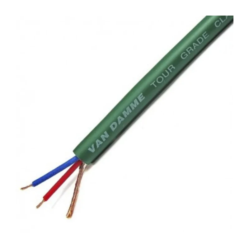 Van Damme Classic Series Screened Audio Cable 6.35 mm OD, 100 m Length, Green, 250V 268-023-050