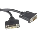 RS PRO Male DVI-D Dual Link to Female DVI Cable 5m Black Sheath 104-910-005