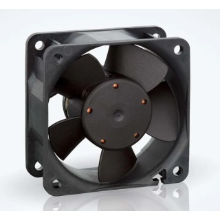 ebm-papst 600 N Series Sleeve Bearing DC Axial Fan 12V DC, 900 mW Power, 23 m³/h Air Flow, IP20, 60 mm x 60 mm x 25 mm IP20