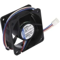 ebm-papst 600 N Series Sleeve Bearing DC Axial Fan 12V DC, 900 mW Power, 23 m³/h Air Flow, IP20, 60 mm x 60 mm x 25 mm IP20