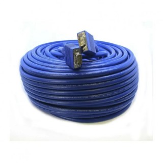 Van Damme Male VGA to Male VGA Cable 30 m Blue 30V PVC Jacket 104-244-230