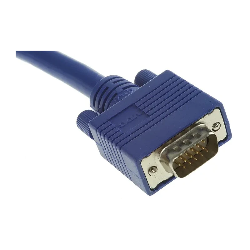 Van Damme Male VGA to Male VGA Cable 30 m Blue 30V PVC Jacket 104-244-230