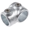 RS PRO T-Connector Connecting Component Strut Profile Type 1 Cast Iron Round Tube Size 33.7 mm 286-3308