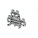 Entrelec SNA Series DIN Rail Terminal Block Grey, 2-Level, Screw, 2.5mm² Cable CSA, 630V ac, 24A 1SNA115490R1300
