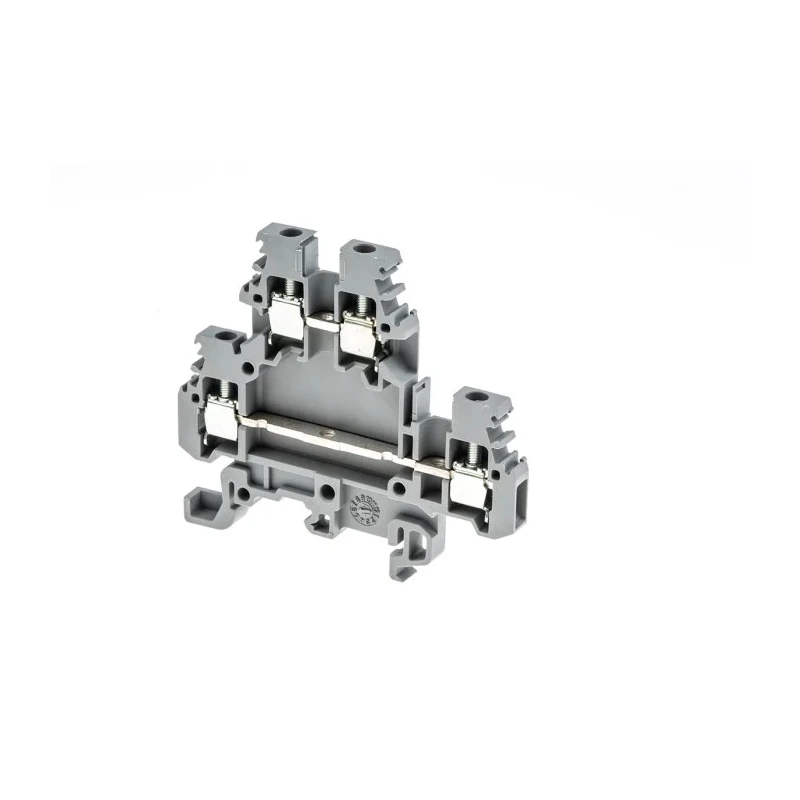 Entrelec SNA Series DIN Rail Terminal Block Grey, 2-Level, Screw, 2.5mm² Cable CSA, 630V ac, 24A 1SNA115490R1300