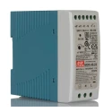MEAN WELL MDR Switched Mode DIN Rail Power Supply 1 Phase AC Input 85-264 V, 30 V DC Output, 1.7 A, 40 W MDR-40-24