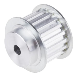 RS PRO Aluminium Timing Belt Pulley 16 mm Belt Width 5 mm Pitch 19 Tooth A1 27T5/19-2